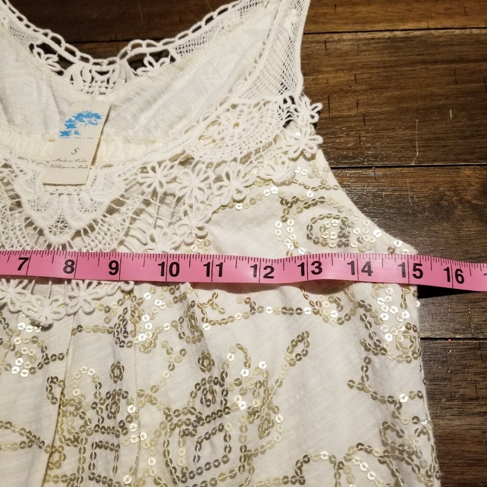 Anthropologie C keer sequin top size small - Picture 7 of 7